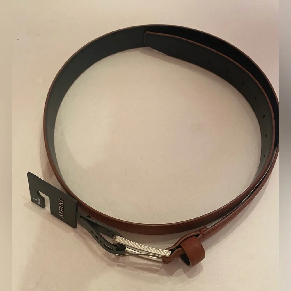 Alfani‎ Men's Stitched Belt Rust Size Large 38-40 NWT